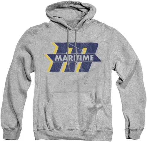 Vista 169 de Distressed College Primary Logo Adult Pullover Hoodie Collection 1 Universidad Estatal de Albany