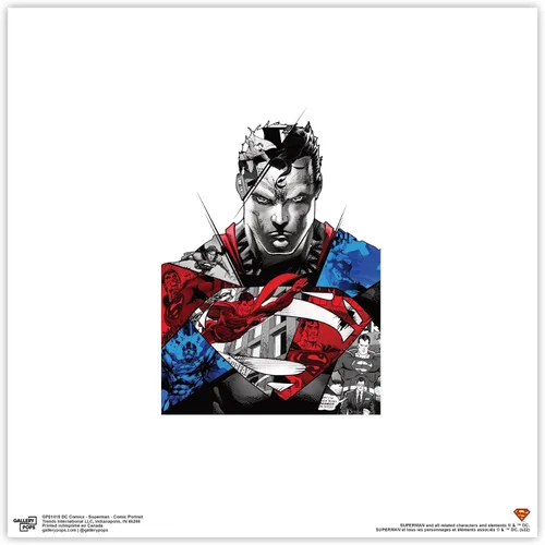 Vista 9 de Trends International Gallery Pops DC Comics Superman - Póster de pared de retrato de cómic, 12 x 12 pulgadas, versión enmarcada en negro