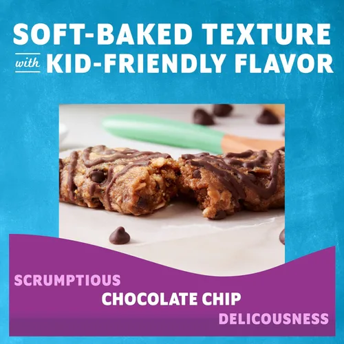 Vista 4 de Clif Kid ZBar Zbar - Barras de chocolate con chispas de chocolate - Barritas energéticas horneadas suaves - Sin OMG - 0.42 oz de granos enteros