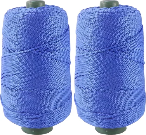 Vista 11 de Cordón de hilo artístico de 14.11 oz, hilo de poliéster color burdeos, para tejer macramé, bolsas de ganchillo, canasta de ganchillo, sombrero