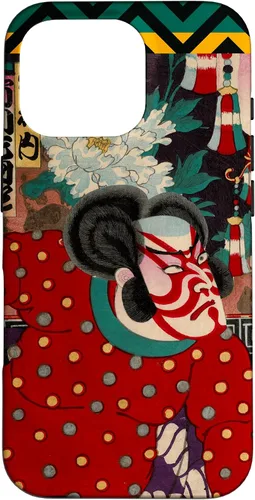 Vista 19 de Funda para iPhone 11 Pro Max Fierce Samurai japonés Kabuki Woodblock