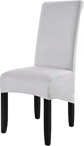 Vista 31 de ele ELEOPTION Fundas grandes de terciopelo y elastano para silla, fundas protectoras suaves y elásticas para silla, extraíbles y lavables para Negro