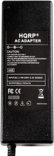 Vista 3 de HQRP Convertidor de corriente de CA a CC de 110 V - 12 V 7 A, adaptador ACDC para uso con compresor de aire de 12 voltios, inflador de neumáticos