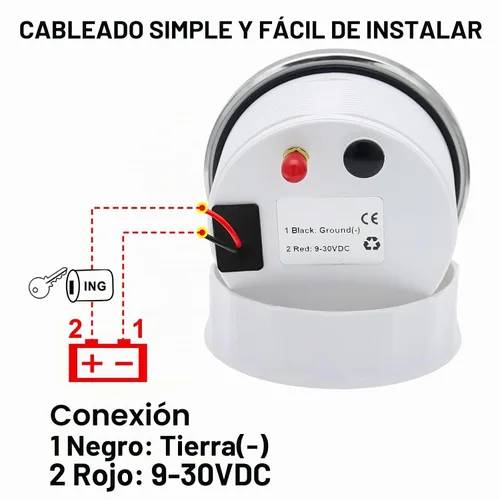 Vista 6 de Velómetro GPS MAIMEIMI 85mm 3-3/8" Digital para Barco, Velómetro GPS, Velómetro Impermeable, MPH, Nudos y Km/h Ajustable para Auto, Marino, Camión