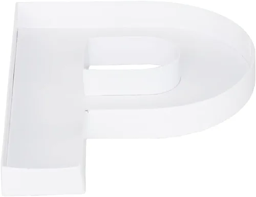 Vista 30 de WENPACK 8" Pequeños Recortes de Letra de Cartón Rellenables en Forma de Papel Maché Cortados en Forma de Letra, Bandeja para Dulces, Envase