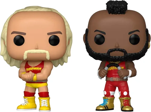 Vista 2 de Funko Pop! WWE – Hulk Hogan & Mr. T, Hulkamania paquete de 2, exclusivo de Amazon (51720)
