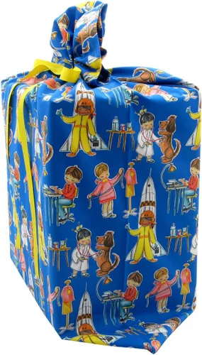 Vista 2 de Girl Power - Bolsa de regalo de tela reutilizable para cumpleaños o celebración infantil (grande, 20 pulgadas de ancho por 27 pulgadas de alto)