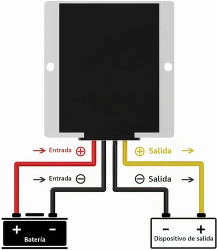 Vista 4 de Convertidor Regulador de Voltaje DC-DC de 36V 48V a 24V 20A 480W, Convertidor Buck, Reductor de Velocidad para Carrito de Golf, Convertidor