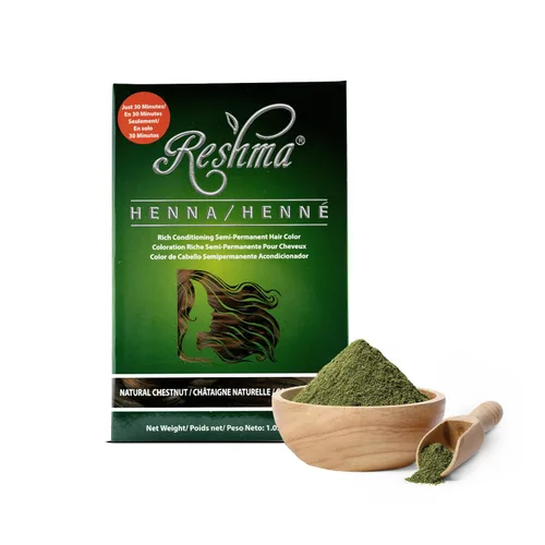 Vista 7 de Reshma Beauty Tinte de cabello con henna en 30 minutos infundido con henna orgánica Lawsonia Inermis 100% cobertura de canas para cabello suave