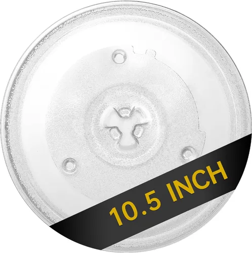 Vista 10 de Plato giratorio de vidrio para microondas de 9.6", Plato de microondas de 24.4cm, Plato de vidrio de repuesto para bandeja, Plato de vidrio