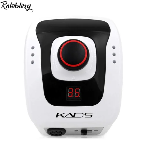 Vista 2 de Máquina de taladro de uñas de 300 a 35000 rpm, kit de taladro eléctrico para manicura, pedicura, acrílico, gel, uñas naturales (110 V)
