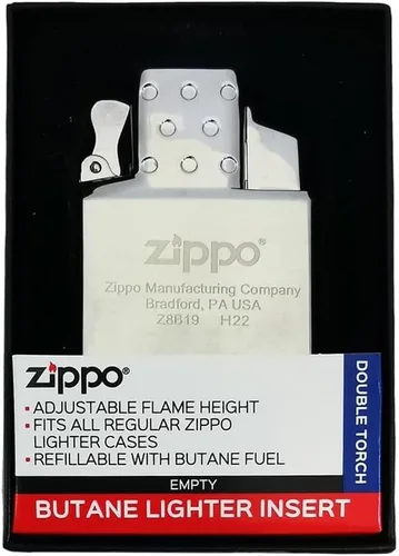 Vista 6 de Zippo 65826 Inserto de encendedor de butano - Antorcha individual, cromo Ideal gift for Birthdays, Father's Day, Christmas, Valentine's Day