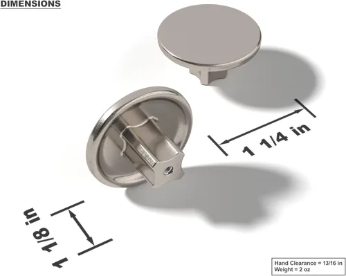Vista 3 de Paquete de 10 tiradores de metal sólido para gabinetes de baño y decoración del hogar, manijas de gabinete de cocina de metal inoxidable Paquete
