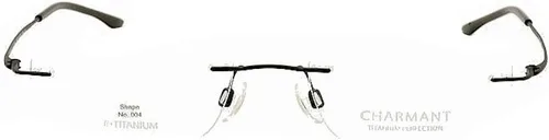 Vista 12 de Charmant Eyeglasses TI8600 TI/8600 SI - Marco óptico sin montura plateada de 0.748 x 5.512 in