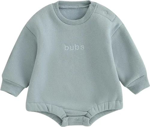 Vista 20 de VISGOGO Mameluco de gran tamaño para bebé recién nacido, ropa neutra Beige-aunties Bestie
