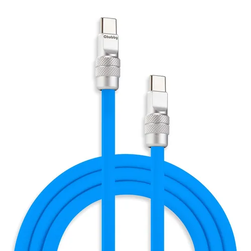 Vista 9 de chubbycable Chubby 2.0 USB C 240W Cable de carga rápida de silicona suave y duradero, cable de carga extra grueso compatible con iPhone 17-15 Series