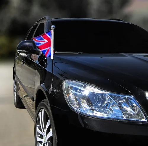 Vista 7 de Bandera de coche Diplomat-Bayonet-Chrome USA