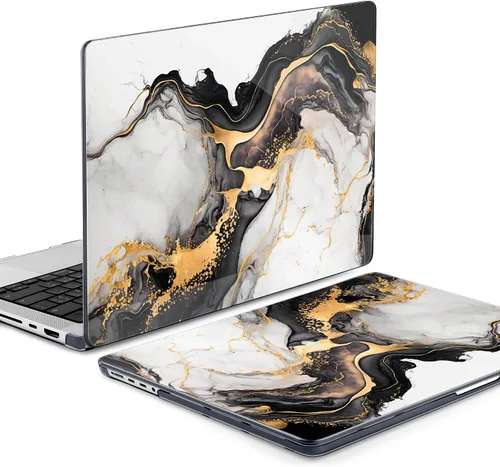 Vista 8 de DONGKE Funda para M5 MacBook Pro de 14 pulgadas 2025 2024-2021 M4 M3 M2 M1, cubierta de carcasa dura de plástico compatible con A3434 A3112 A3401