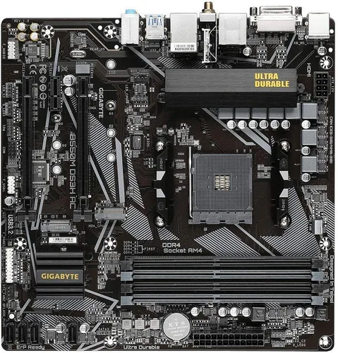 Vista 5 de [Renovado] GIGABYTE B550M DS3H AC - Tarjeta madre compatible con AM4 AMD/B550/Micro ATX/Dual M.2/SATA 6Gb/s/USB 3.2 Gen 1/PCIe 4.0/HMDI/DVI/DDR4