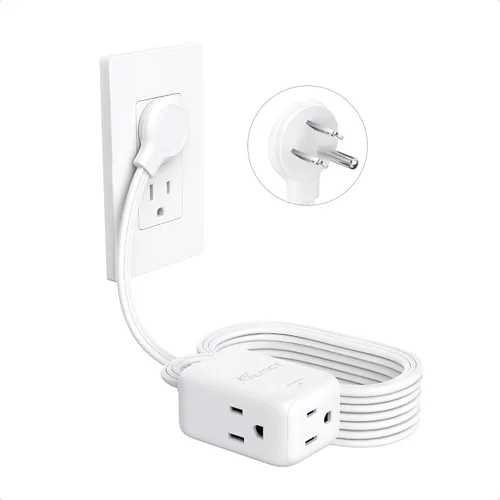 Vista 20 de Cable de extensión corto de 6 pulgadas, extensor de 3 salidas, divisor