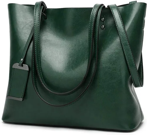 Vista 9 de ALARION Bolsos de mano con asa superior para mujer, bolso de hombro, bolso mensajero, bolso tote, cartera 1-abrown