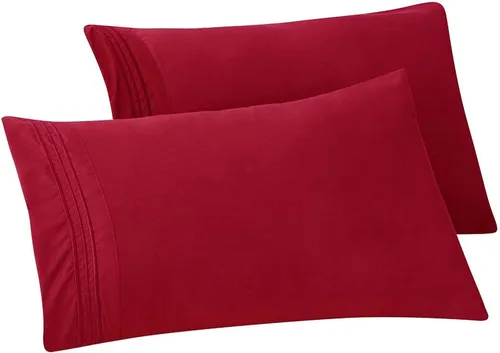 Vista 88 de Elegant Comfort Fundas de almohada sólidas de microfibra de alta calidad hotelera, tejido suave, resistente a las arrugas y a las manchas, fácil