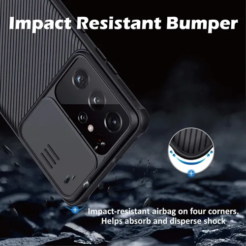 Vista 4 de CloudValley Funda para Samsung Galaxy S21 Ultra con funda para cámara, protección de cuerpo completo y ajuste delgado, funda de protección de cámara