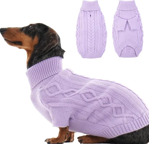 Vista 13 de PeacockGreen XS Suéter para Perro Hembra Chihuahua Teacup, Ropa para Gatos y Cachorros - Suéter Cálido de Invierno para Navidad y Acción de Gracias