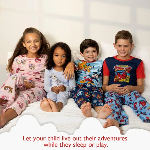 Vista 2 de Marvel Conjunto de pijama de ajuste holgado de 3 piezas, suave y lindo para niños