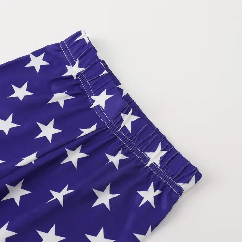 Vista 3 de Noomelfish Leggings estampados para niñas, pantalones elásticos suaves de longitud completa (4-12 años)