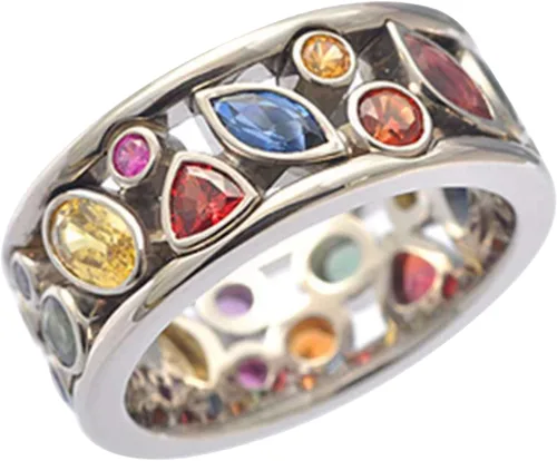 Vista 8 de Xuyuan Crystal Quartz - Multi-Color Hollow s for Women Crystal Jewelry Exquisite Simple Zircon Jewelry Gift for Mom Daughter