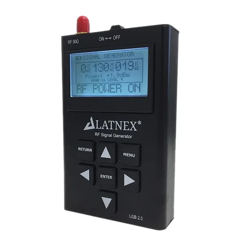 Vista 4 de LATNEX RF-SG6 RF Explorer Generador de Señal Combo de Alta Frecuencia HF Modulación FM Radio Frecuencia Oscilador Fuente CW Barrido Seguimiento