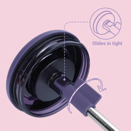 Vista 6 de Jetstop Kit de popote compatible con Brumate Era de 40 onzas, 2 popotes de acero inoxidable con conectores de popote de silicona, anillos de sellado