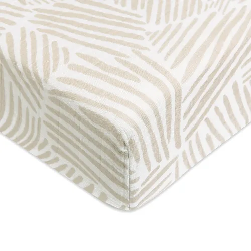 Vista 14 de Babyletto Sábanas para cuna 100% algodón orgánico, con certificado GOTS, ajustadas 360°, muselina ultra suave y transpirable - Beach Bum