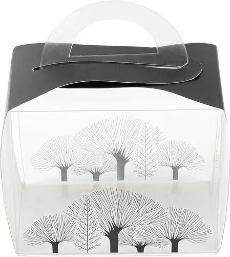 Vista 13 de Restaurantware Sweet Vision - Cajas individuales para cupcakes de 5 x 3.25 pulgadas, 100 cajas de exhibición desechables para cupcakes, con asa