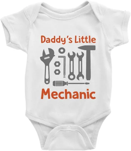 Vista 6 de Daddy's Little Mechanic - Mameluco orgánico para bebé niño y niña