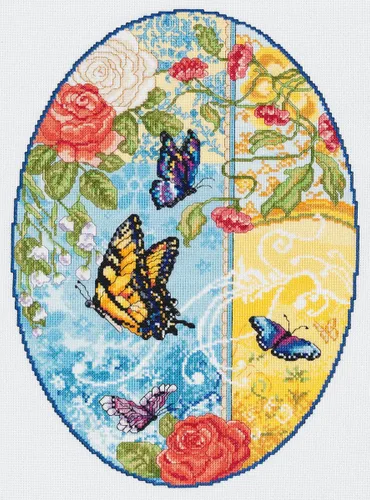 Vista 21 de Janlynn – Kit para cuadro de punto de cruz, diseño de mujer