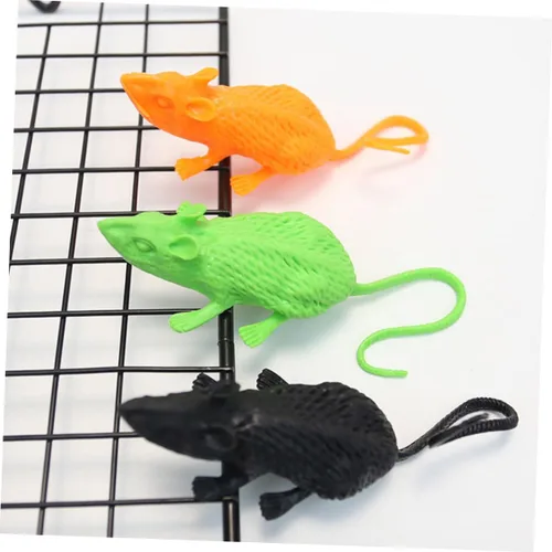 Vista 4 de Kisangel 18pcs Simulated Mouse Decor for Halloween Pranks and Scene Layout Creative Soft Mice for Haunted House and Decor