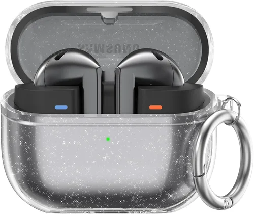 Vista 10 de AhaStyle - Carcasa transparente para Samsung Galaxy Buds 3 FE/Galaxy Buds3 Pro/Buds 3
