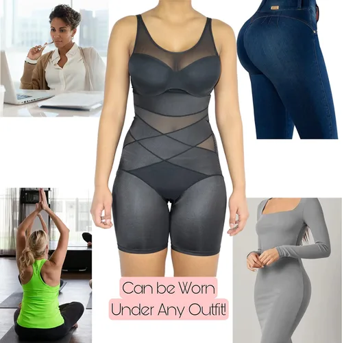 Vista 4 de ABLESA Faja moldeadora de levantamiento de glúteos para mujer, con control de abdomen, moldeadora sin tirantes, talla grande, faja moldeadora