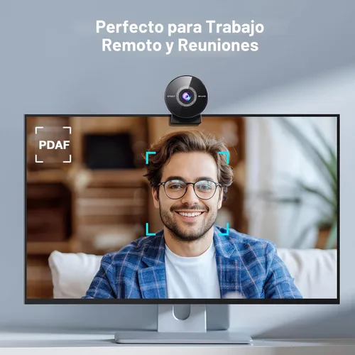 Vista 3 de EMEET C950 Cámara Web 4K para PC - Enfoque Automático PDAF, Cámara Web USB con Micrófono y Cubierta de Privacidad Física, 1080P@60FPS, USB 2.0