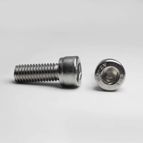 Vista 7 de M4 x 6mm Tornillos de cabeza hexagonal con casquillo de acero inoxidable 304, pernos métricos de máquina con rosca hexagonal, accionamiento Allen