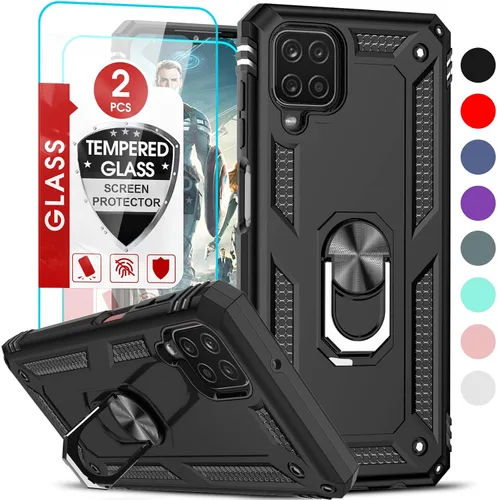 Vista 256 de LeYi Funda para Moto G Stylus 2022 4G (no compatible con 5G), funda para Moto G Stylus con 2 protectores de pantalla, funda protectora de grado Oro