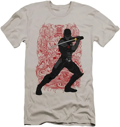 Vista 5 de Snake Eyes: G.I. Joe Origins - Colección de camisetas unisex para adultos, estilo cómic Golpe cepillado de ojos de serpiente