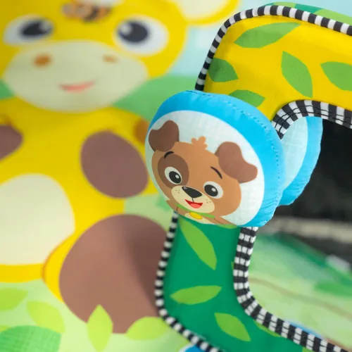 Vista 12 de Baby Einstein Discovery Garden - Alfombrilla y espejo para el tiempo boca abajo, de 0 a 6 meses, multisensorial