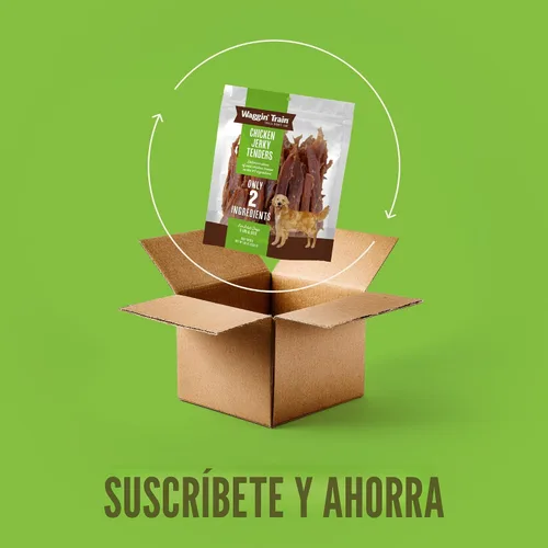 Vista 8 de Waggin' Train Golosinas de pollo para perros, hechas con pechugas de pollo 100% reales, solo dos ingredientes naturales, gran golosina para perros