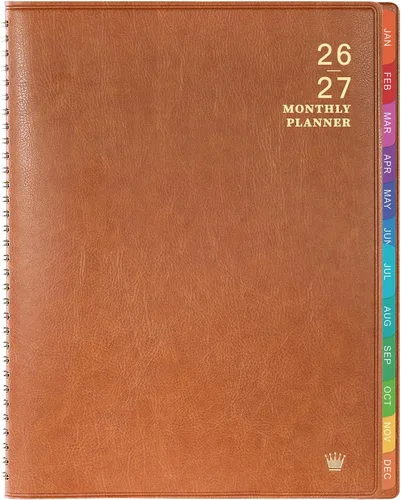 Vista 10 de Agenda mensual 2026/Calendario - Ene 2026 - Dic 2026, Agenda mensual 2026, 12 meses, piel sintética, 8.86" x 11.4", 15 páginas de notas