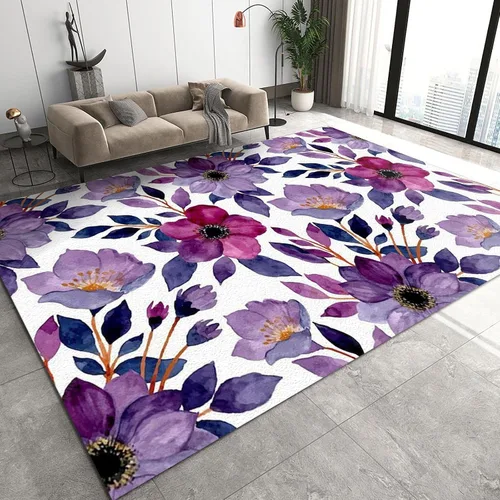 Vista 16 de Alfombra bohemia de arco iris nórdico, alfombra grande con estampado geométrico, alfombra antideslizante para niños con alfombra antideslizante