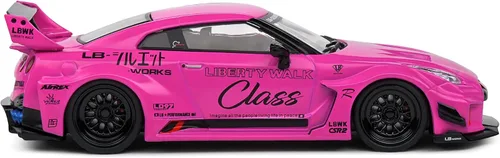 Vista 8 de Solido Escala 1:43 Diecast Nissan GTR35 LBWK Silhouette Purple 2019 Modelo S4311210