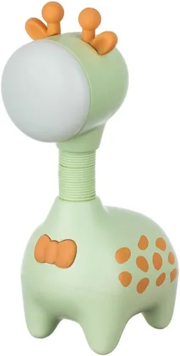 Vista 9 de Luz Nocturna de Jirafa Fantasee USB Recargable para Guardería y Mesita de Dormir para Niños - Verde